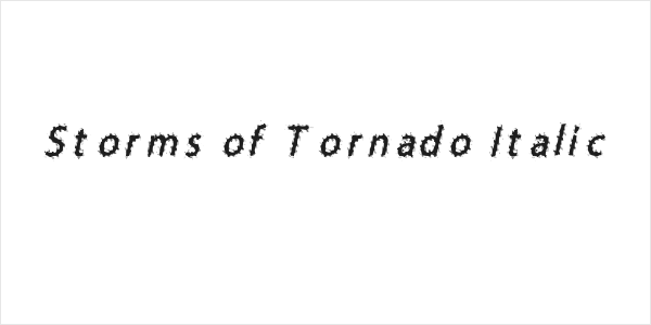 Storms of Tornado Italic Logo