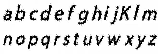 Storms of Tornado Italic Caratteri MINUSCOLO