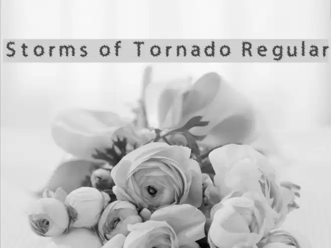 Storms of Tornado Regular Font examples