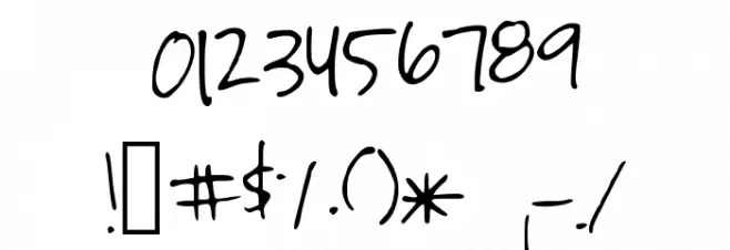 StormysFont Font OTHER CHARS