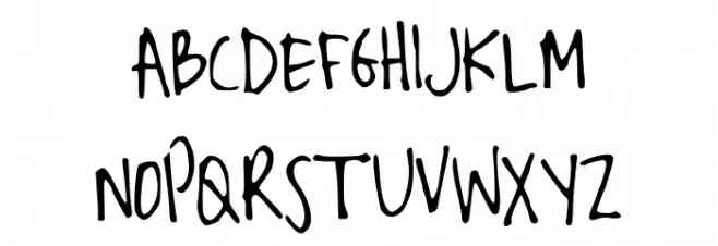 StormysFontNarrow Font UPPERCASE