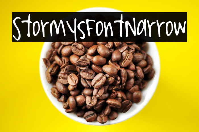 StormysFontNarrow フォント examples