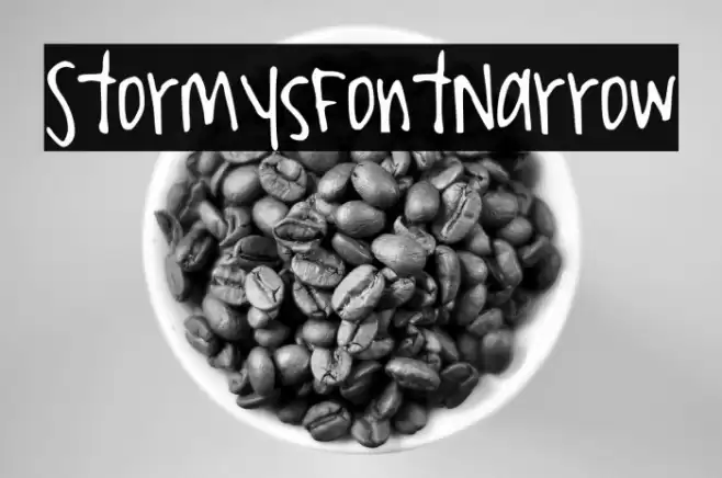 StormysFontNarrow Font examples