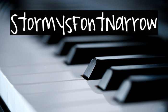 StormysFontNarrow フォント examples