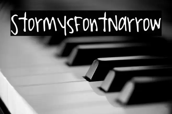 StormysFontNarrow Font examples