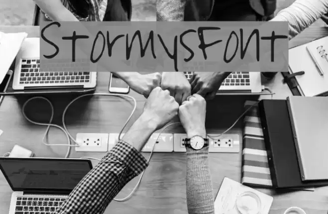 StormysFont Font examples