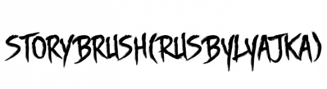 Story Brush(RUS BY LYAJKA)  Frei Schriftart Herunterladen