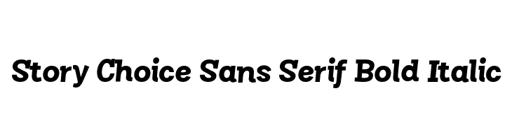 Story Choice Sans Serif Bold Italic  لخطوط تنزيل