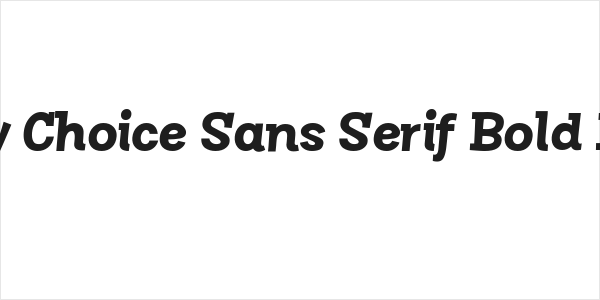 Story Choice Sans Serif Bold Italic Logo