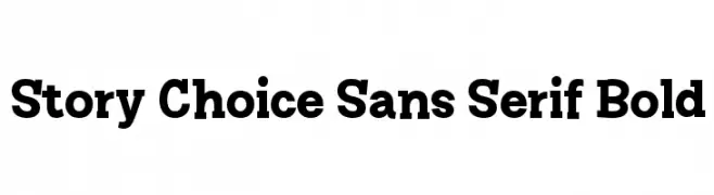 Story Choice Sans Serif Bold  Fuentes Gratis Descargar