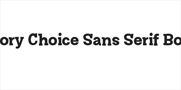 Story Choice Sans Serif Bold Logo