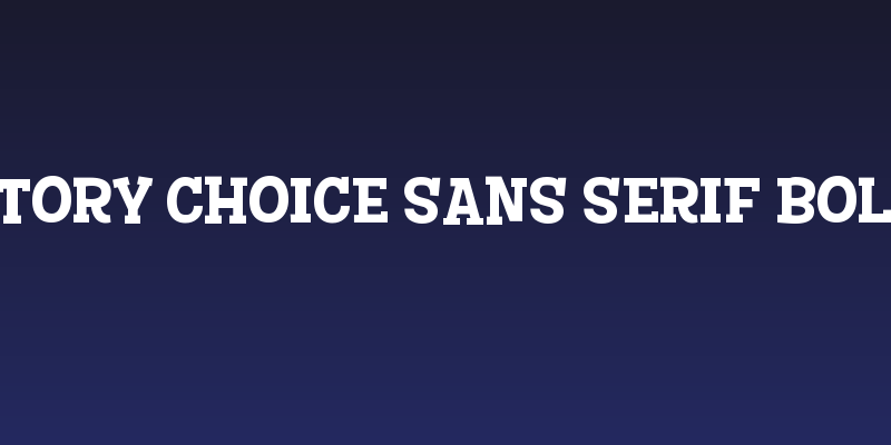 Story Choice Sans Serif Bold Social Header