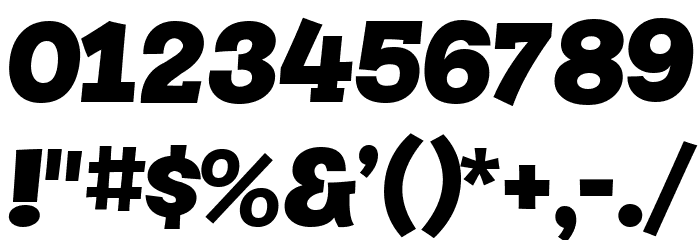 Story Choice Sans Serif Heavy Italic Font OTHER CHARS