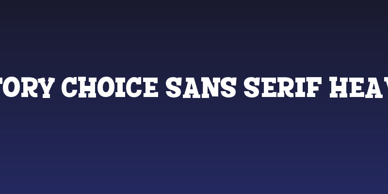Story Choice Sans Serif Heavy Social Header