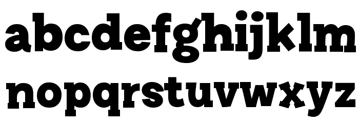 Story Choice Sans Serif Heavy Font LOWERCASE
