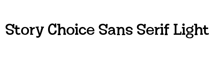 Story Choice Sans Serif Light  Frei Schriftart Herunterladen