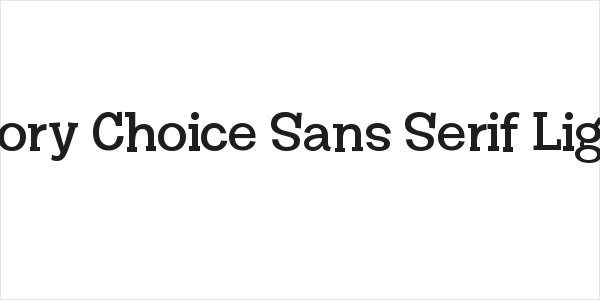 Story Choice Sans Serif Light Logo