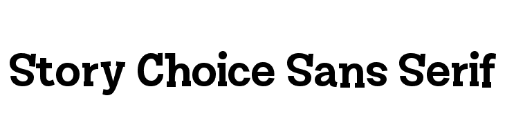 Story Choice Sans Serif Font