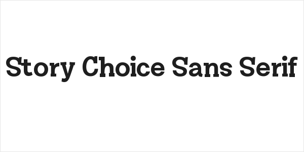 Story Choice Sans Serif Logo