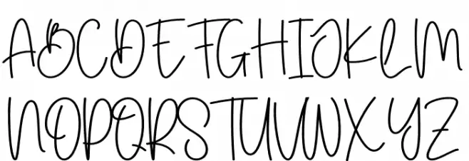 Story Christmas Schriftart Groß