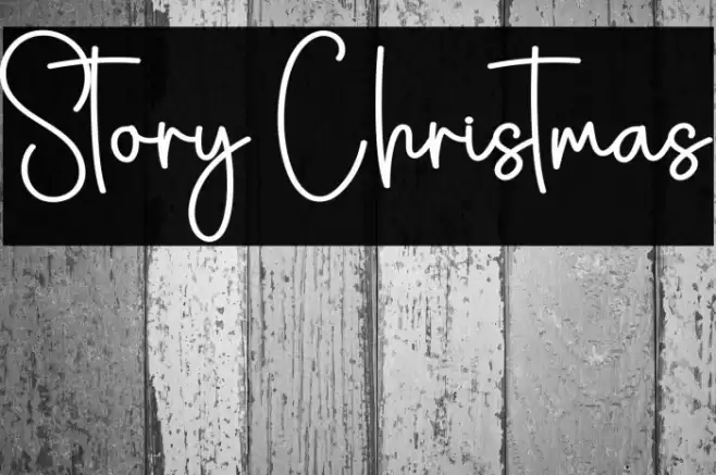 Story Christmas Schriftart examples