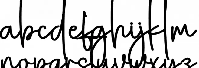 Story Christmas Schriftart Kleinbuchstaben