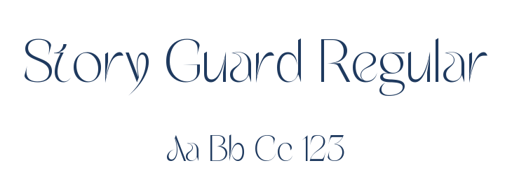 Story Guard Regular Font Preview