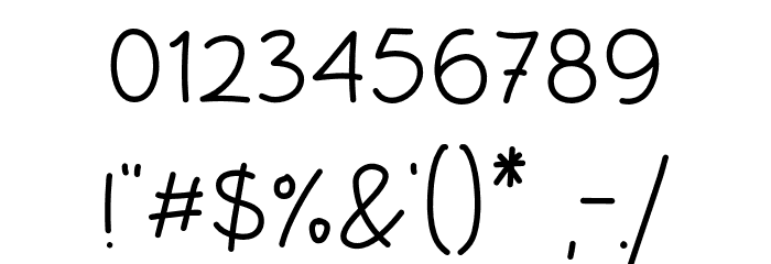 Story Lens Font OTHER CHARS