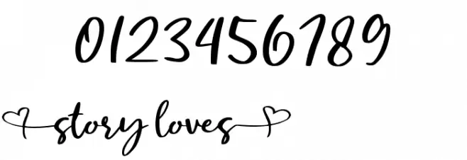 Story Loves Font OTHER CHARS