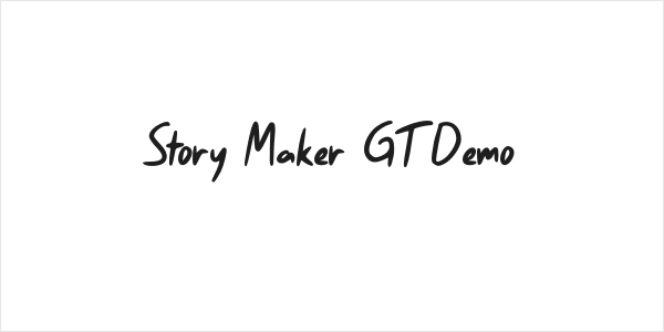 Story Maker GT Demo Logo