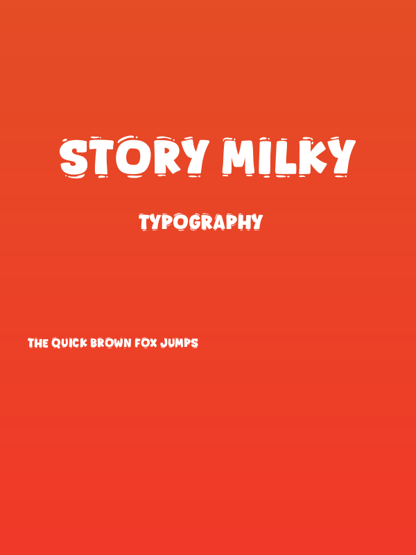 Story Milky Poster
