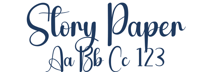 Story Paper Font Preview