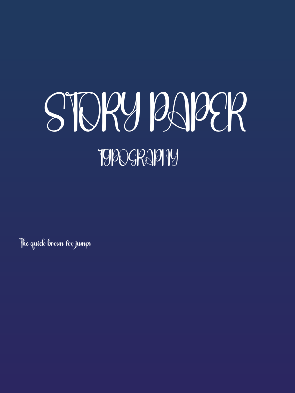 Story Paper Poster