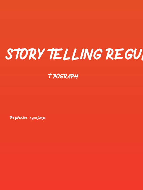 Story Telling Regular Poster