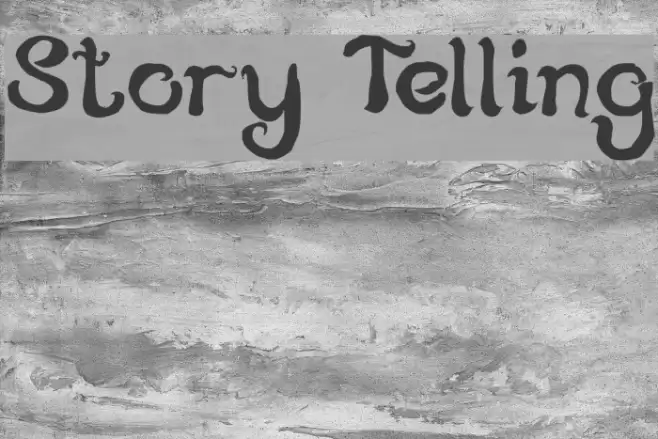 Story Telling Font examples