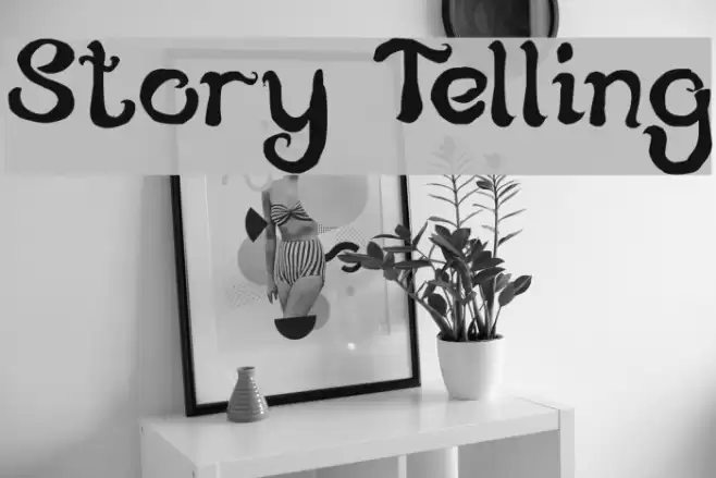 Story Telling Font examples