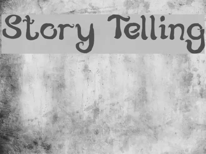 Story Telling Font examples