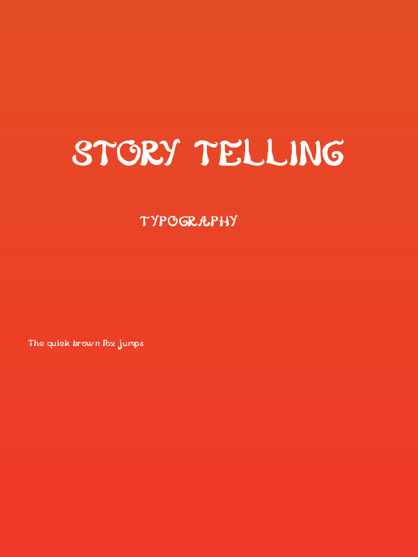 Story Telling Poster
