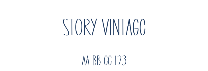Story Vintage Font Preview