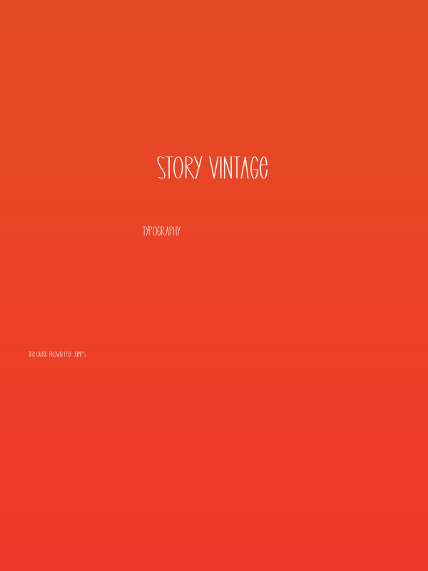 Story Vintage Poster