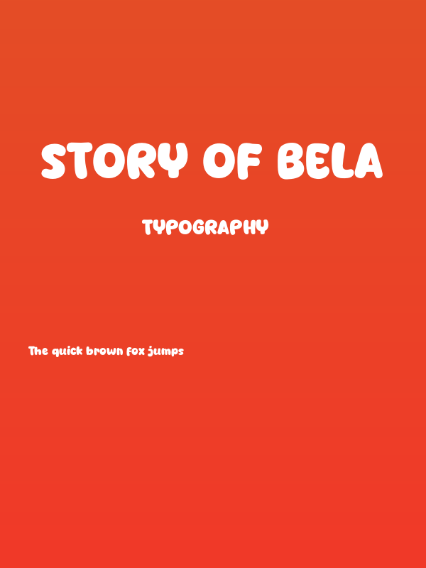 Story of Bela Poster