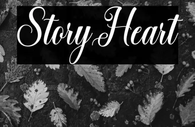 StoryHeart Font examples