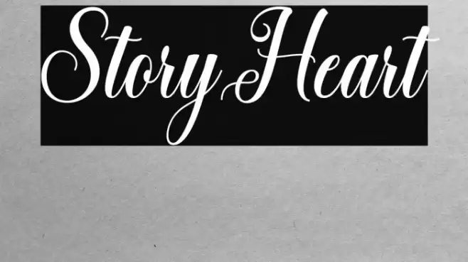 StoryHeart Font examples