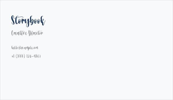 Storybook Business Card