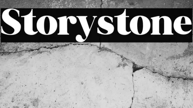 Storystone Font examples