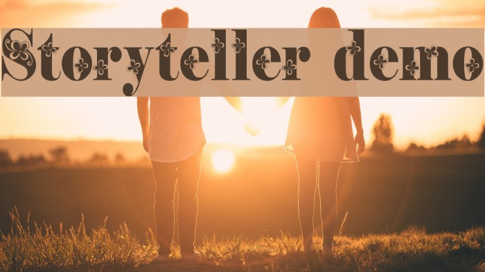Storyteller Demo Font examples