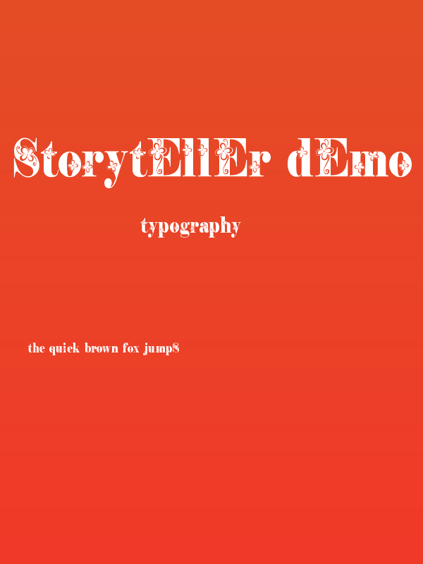 Storyteller Demo Poster