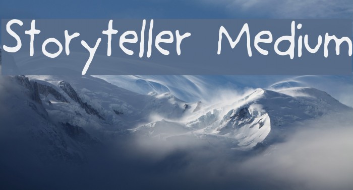 Storyteller Medium Font examples