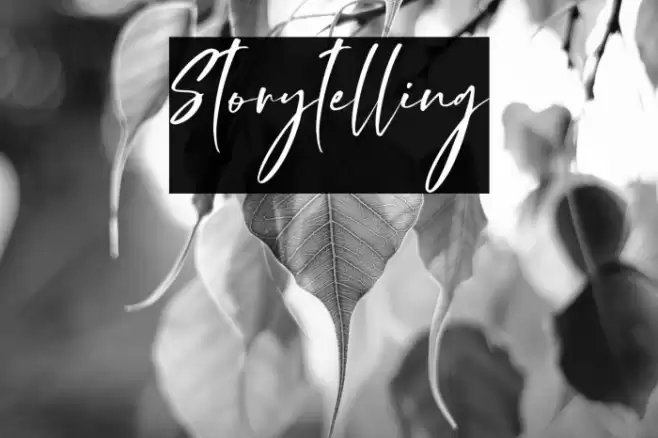 Storytelling Font examples