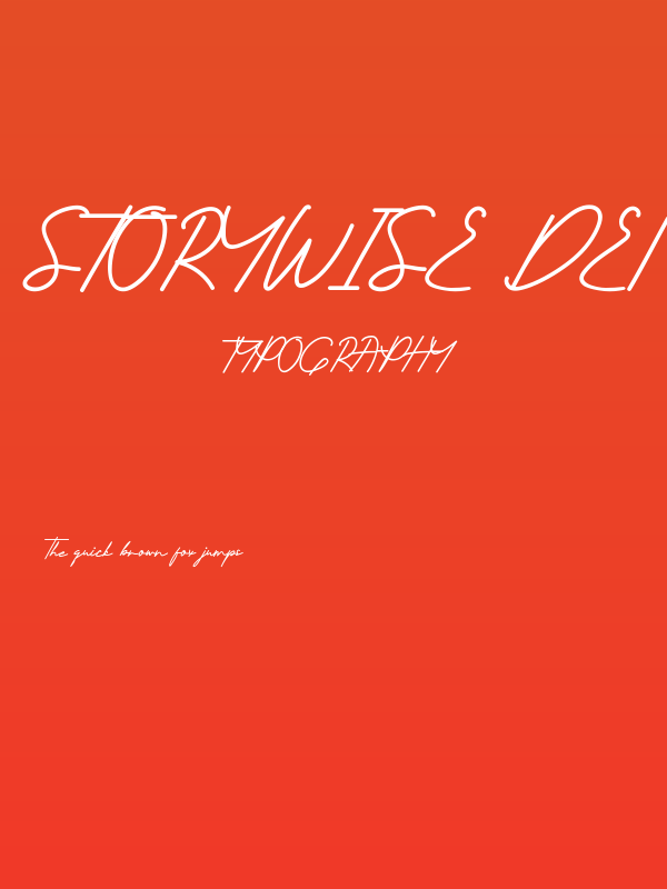 Storywise Demo Poster